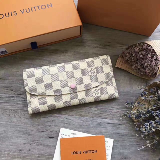 Louis Vuitton damier azur emilie wallet N63546 