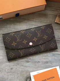 Louis Vuitton monogram canvas emilie wallet M61289 pink