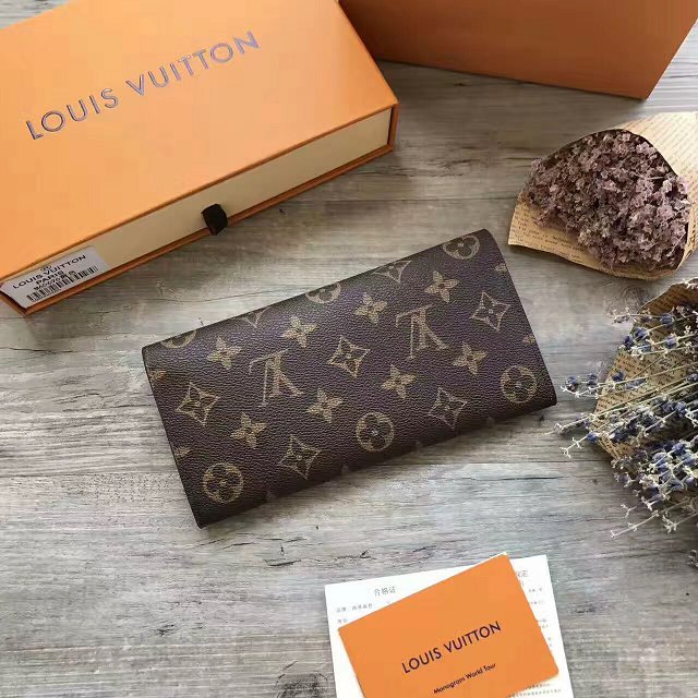 Louis Vuitton monogram canvas emilie wallet m64301 yellow