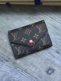 Louis vuitton monogram canvas victorine wallet M62360 pink