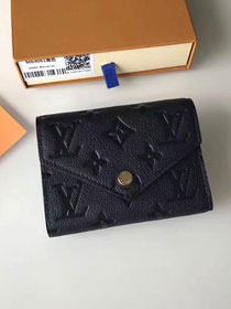 Louis vuitton monogram empreinte victorine wallet M64061 black