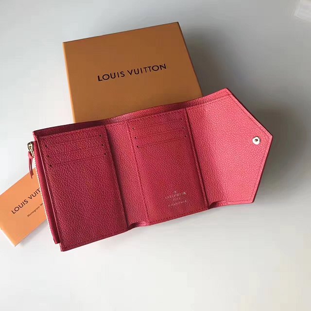 Louis vuitton monogram empreinte victorine wallet M64061 red