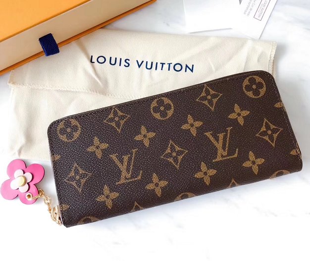 Louis Vuitton monogram canvas Clemence Wallet M64201