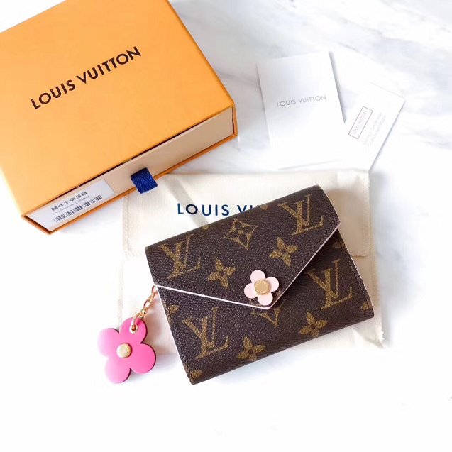 Louis vuitton monogram canvas coin purse M64203 rose red