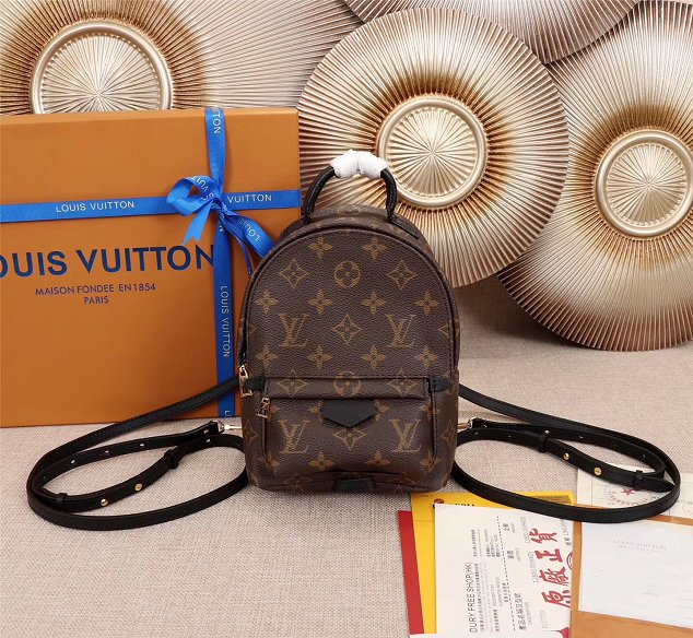 Louis vuitton original monogram palm springs backpack mini M41562 