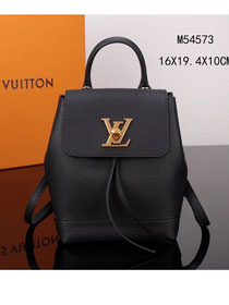 2018 louis vuitton original calfskin mini lockme backpack M54573 black