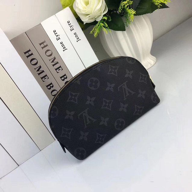 Louis vuitton original monogram cosmetic pouch m47515 black