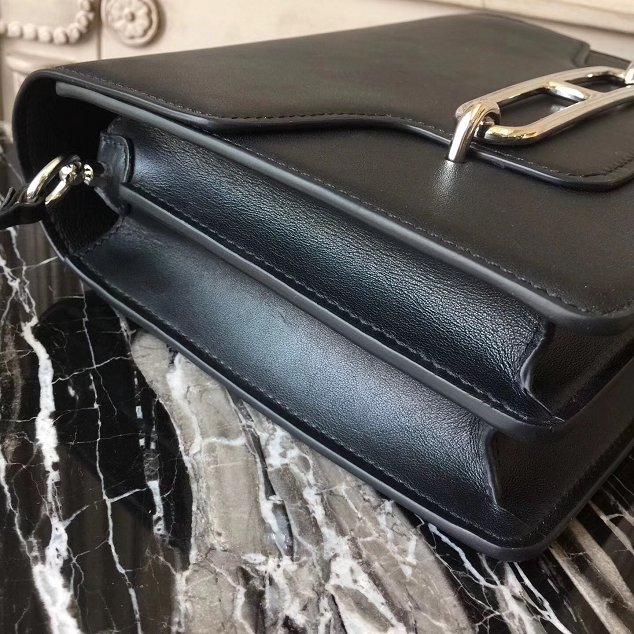 Hermes original swift leather roulis bag R018 black
