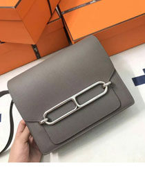 Hermes original swift leather roulis bag R018 gray