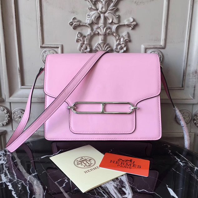 Hermes original swift leather roulis bag R018 pink