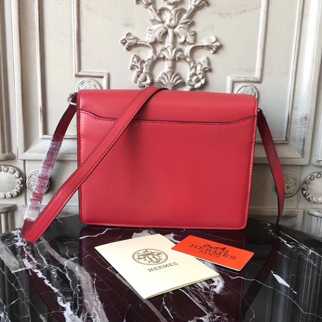 Hermes original swift leather roulis bag R018 red