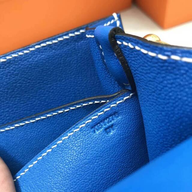 Hermes original swift leather roulis bag R018 royal blue