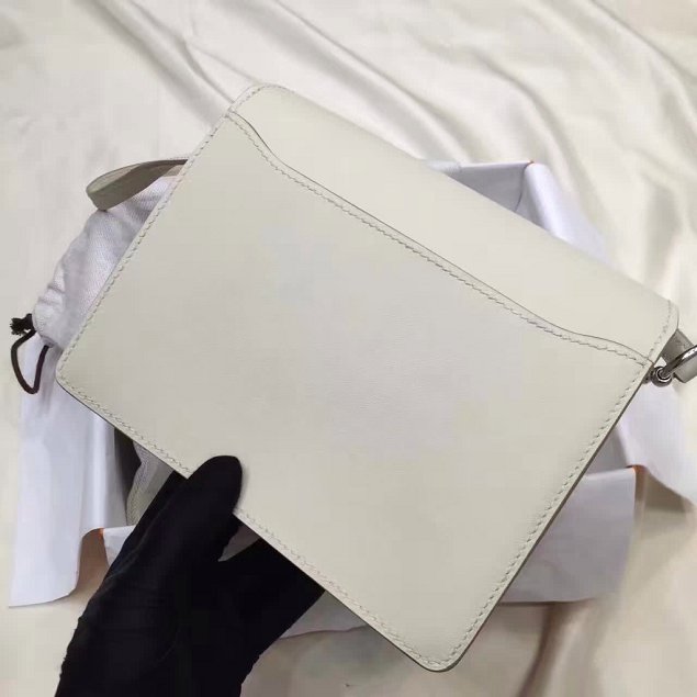 Hermes original swift leather roulis bag R018 white