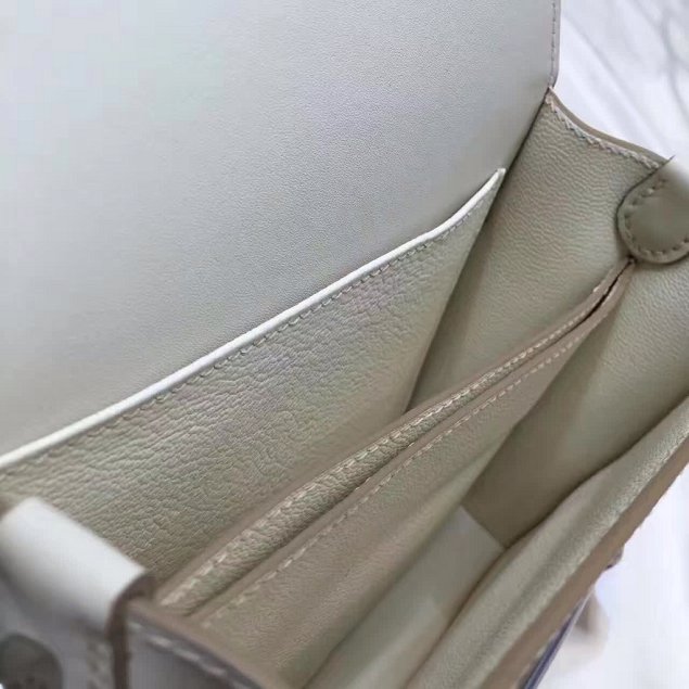 Hermes original swift leather roulis bag R018 white
