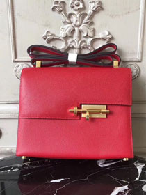 Hermes original epsom leather verrou chaine bag V23 red