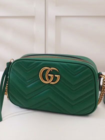 GG armont original calfskin small shoulder bag 447632 green