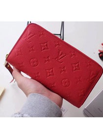 Louis vuitton monogram empreinte zippy wallet M61865 red