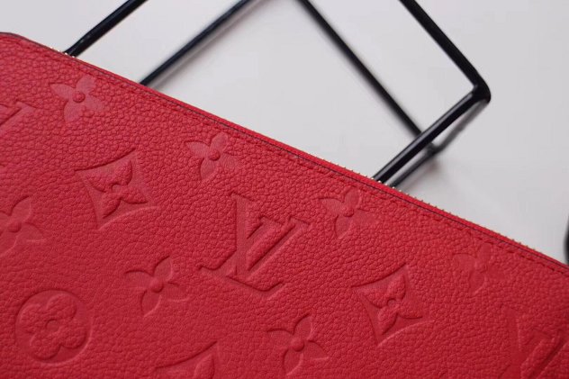 Louis vuitton monogram empreinte zippy wallet M61865 red