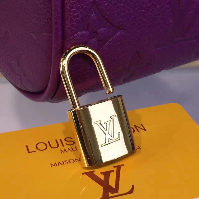 Louis vuitton original monogram empreinte speedy 30 M42406 purple