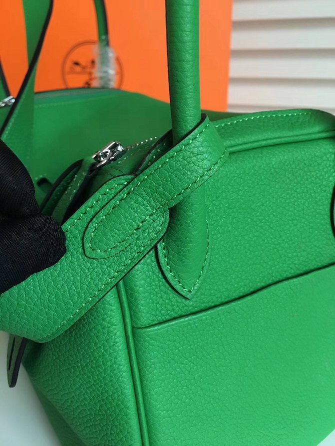 Hermes original top togo leather large lindy 34 bag H34 green