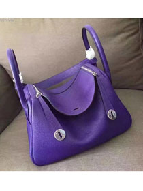 Hermes original top togo leather large lindy 34 bag H34 purple