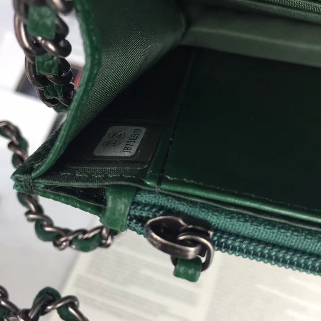 CC original caviar leather woc chain bag 33814 green