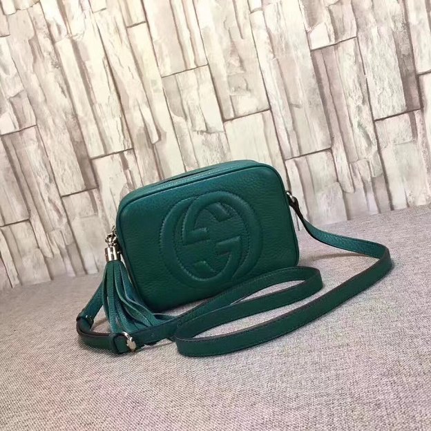 2018 GG original calfskin leather shoulder bag 308364 green