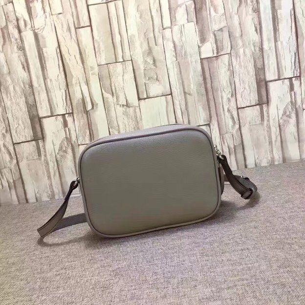 GG original calfskin leather shoulder bag 308364 gray