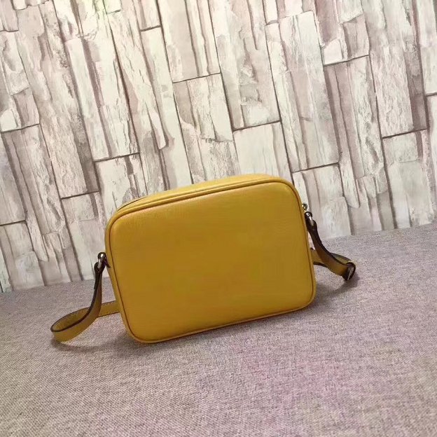 GG original calfskin leather shoulder bag 308364 yellow