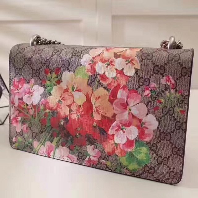 GG dionysus medium blooms shoulder bag 400249 black