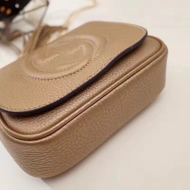 GG original calfskin mini shoulder bag 323190 gold