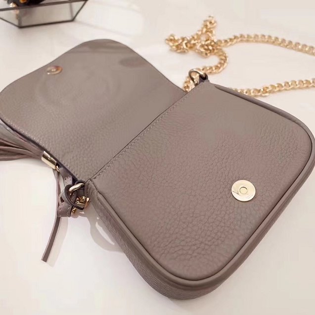 GG original calfskin mini shoulder bag 323190 gray