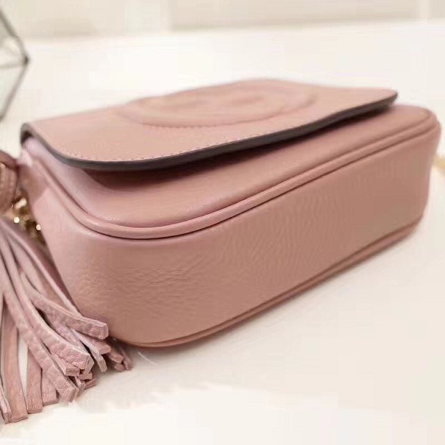 GG original calfskin mini shoulder bag 323190 pink