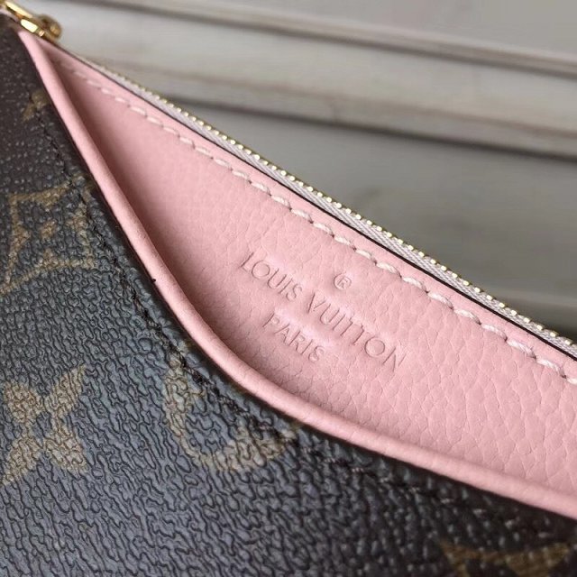 Louis vuitton original monogram pallas clutch M44037 pink