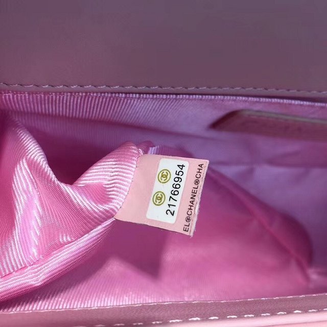 CC original calfskin medium le boy flap bag 67086-3 pink