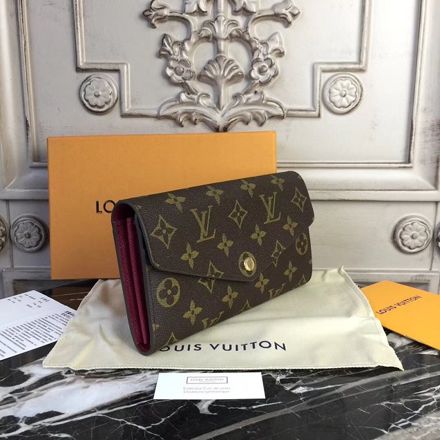 Louis vuitton monogram canvas sarah wallet M62202 bordeaux