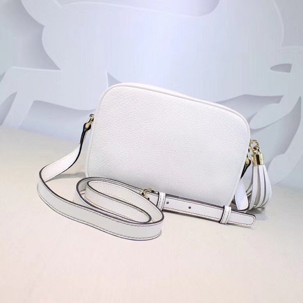GG original calfskin leather shoulder bag 308364 white