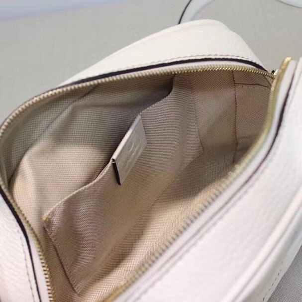 GG original calfskin leather shoulder bag 308364 white