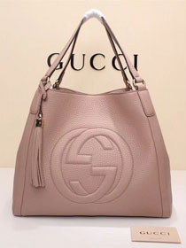 GG original calfskin hobo bag 282309 apricot