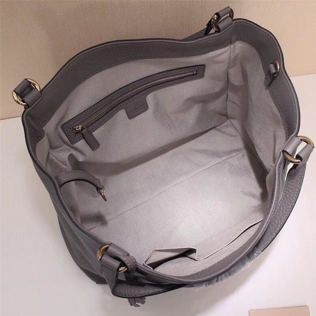 GG original calfskin hobo bag 282309 dark grey 