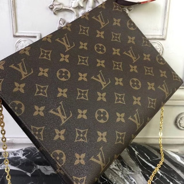 Louis Vuitton monogram canvas toiletry chain pouch 26 M47562