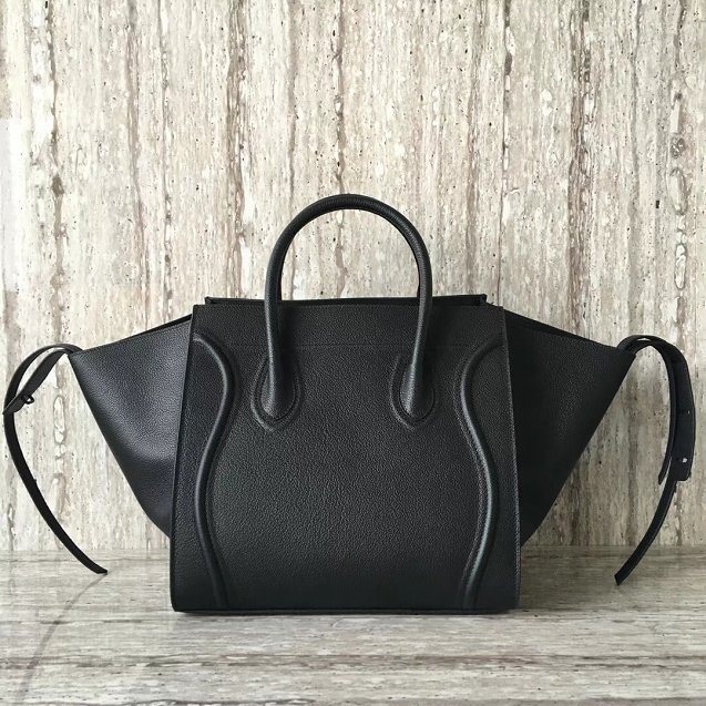 Celine original calfskin luggage phantom bag 9901-2 black