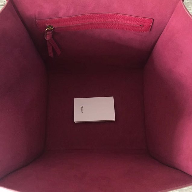 Celine original calfskin luggage phantom bag 9901-2 bordeaux