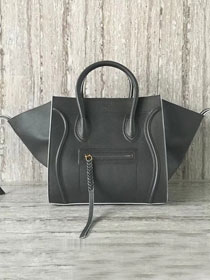 Celine original calfskin luggage phantom bag 9901-2 dark gray