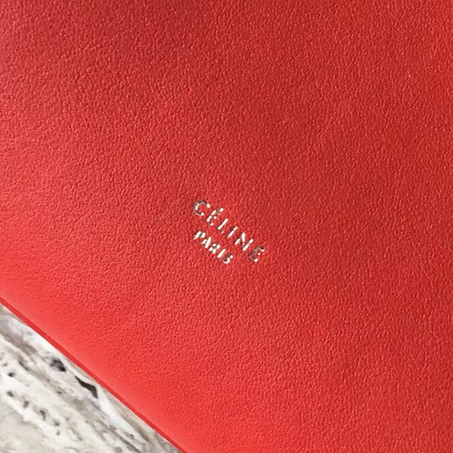 2018 celine original bare calfskin small big bag 55426 red