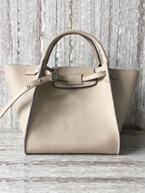 2018 celine original calfskin small big bag 55426 light gray