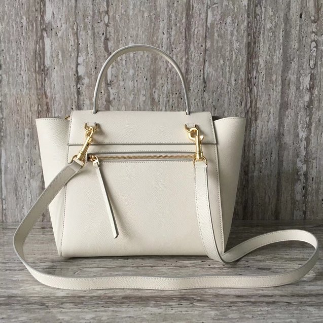 Celine original grained calfskin micro belt bag 189153 beige