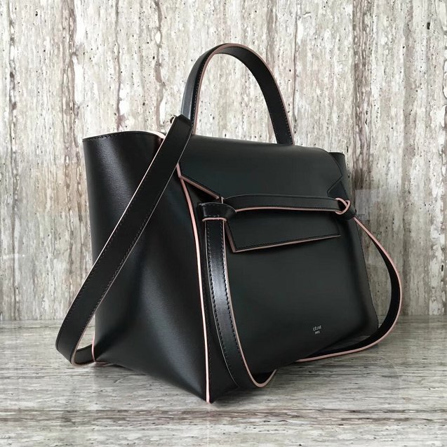 Celine original smooth calfskin micro belt bag 189153 black