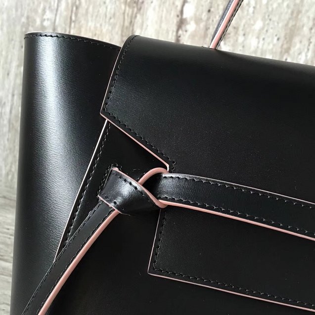 Celine original smooth calfskin micro belt bag 189153 black