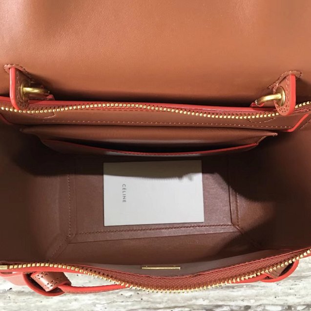 Celine original smooth calfskin micro belt bag 189153 coffee